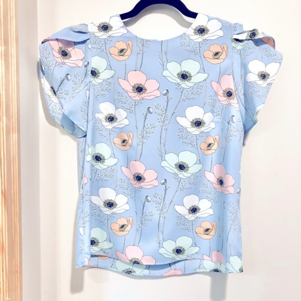 NWOT Floral Molly Bracken Blouse Size XS